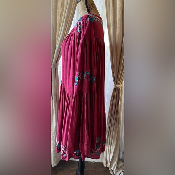 Free People Te Amo Floral Embroidered Boho Mini Dress $148 - Picture 5 of 12